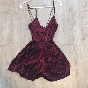 Urban Outfitters velvet crush romper